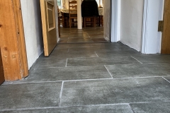 New floor for the cloakroom and laundry in Bryn Llys